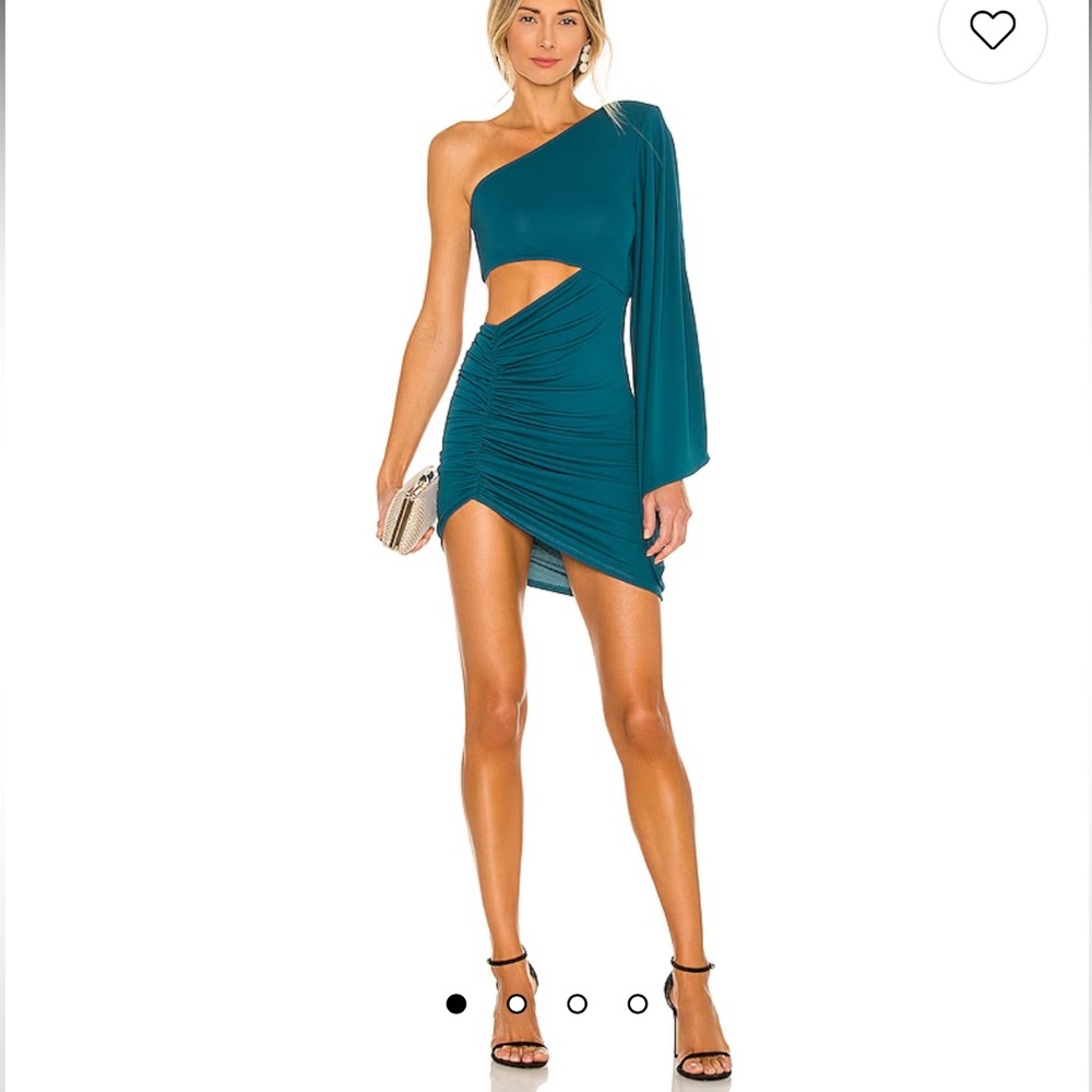 Michael Costello x REVOLVE Alessia Dress in Teal Green